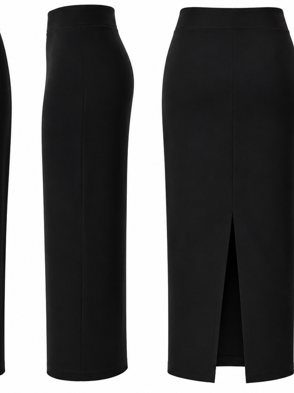Express Black High Waist Long Pencil Skirt Size Small S NWT